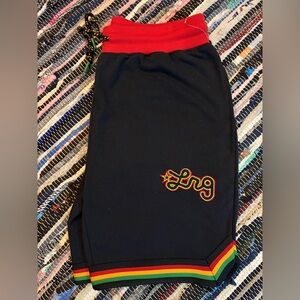 LRG Lifted Research Group Casual sweats fleece Rasta colorway new no tag soft!